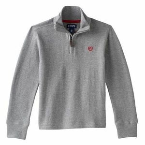 Chaps Gray 1/4 zip Pullover Shirt
